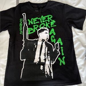 Vlone Black Graphic T-Shirt